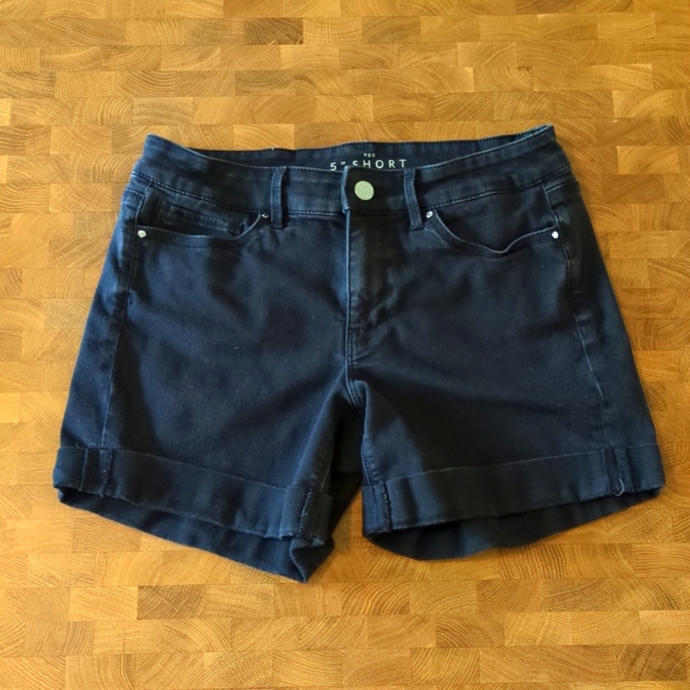 Black Jean Shorts
